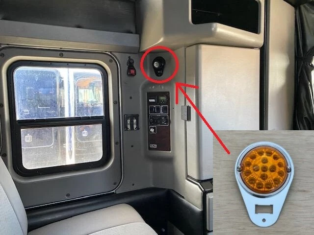 JML Teardrop Watermelon Light Plate ONLY -Kenworth T600/T660/T800/W900 - OE HOLE - Image 2 of 4