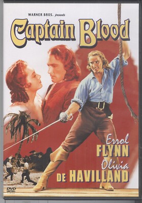 Captain Blood (1935 FS DVD) Errol Flynn Olivia de Havilland Lionel Atwill Action