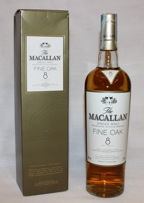 Macallan 8 years old Fine Oak Bourbon & Sherry Oak Casks Scotch Whisky