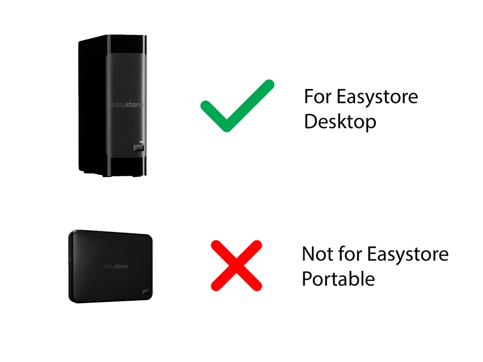 External Hard Drive Holder WD Easystore Desktop Tray Caddy Case Active - Image 2 of 4
