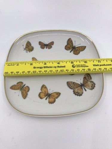 Vintage Lagenthal Suisse Porcelain Butterfly 7” Plate Nymphalidae Numbered 3493 - Picture 6 of 9