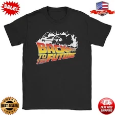 Back To The Future Time Machine Retro T-Shirt S-5XL