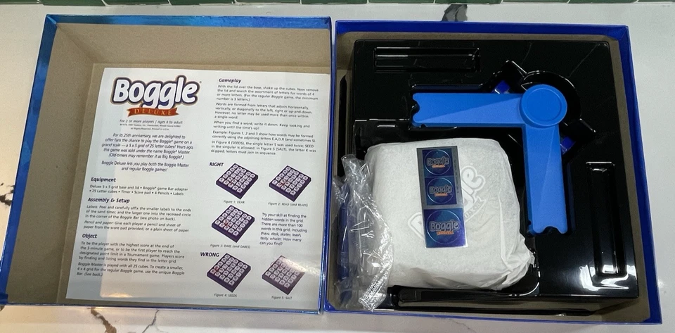 1996 BOGGLE DELUXE ,3-Minute Word Search Game SEALED *READ* Parker Brothers - Image 2 of 4