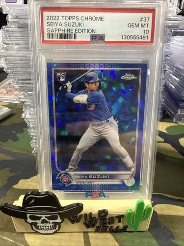 *PSA 10* Seiya Suzuki 2022 Topps Chrome Sapphire Edition - RC #37 - Chicago Cubs