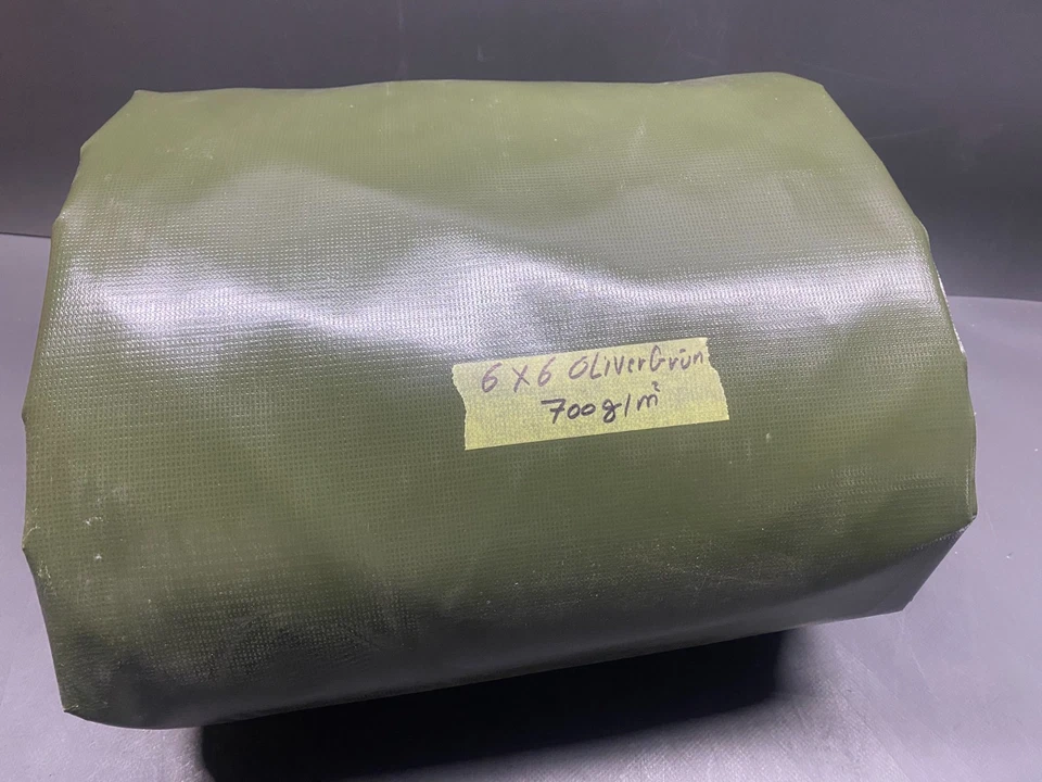 PLANEN ZENTRUM Abdeckplane PVC-LKW Plane Gewebeplane 6 x 6 Grün- ca. 700g/m²- B-Ware