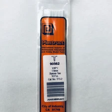 Plastruct 90562 Styrene Tee 1/16"x 10" (10)
