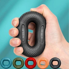 Silicone Finger Gripper Hand Strengthener Ring Wrist Trainer Carpal Workout Tool