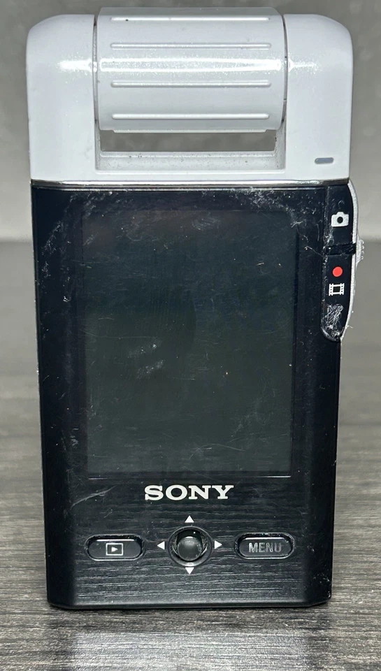 TESTED Sony Bloggie MHS-PM5 HD Self Recording White Camera w/ SD Card NO BATTERY - Image 3 of 4