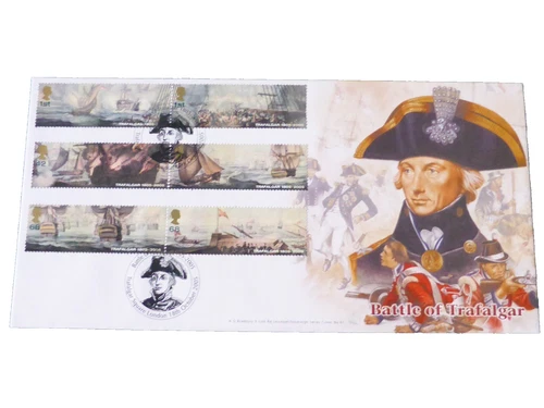 GB 2005 TRAFALGAR, BRADBURY FDC SOVEREIGN COVER NO 61 TRAFALGAR SQUARE H/S