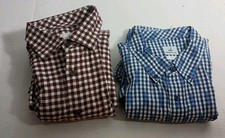 Lot Of 2 Mix Sizes Johnnie-O Men's L  2XL Long Sleeve Button Shirt 262