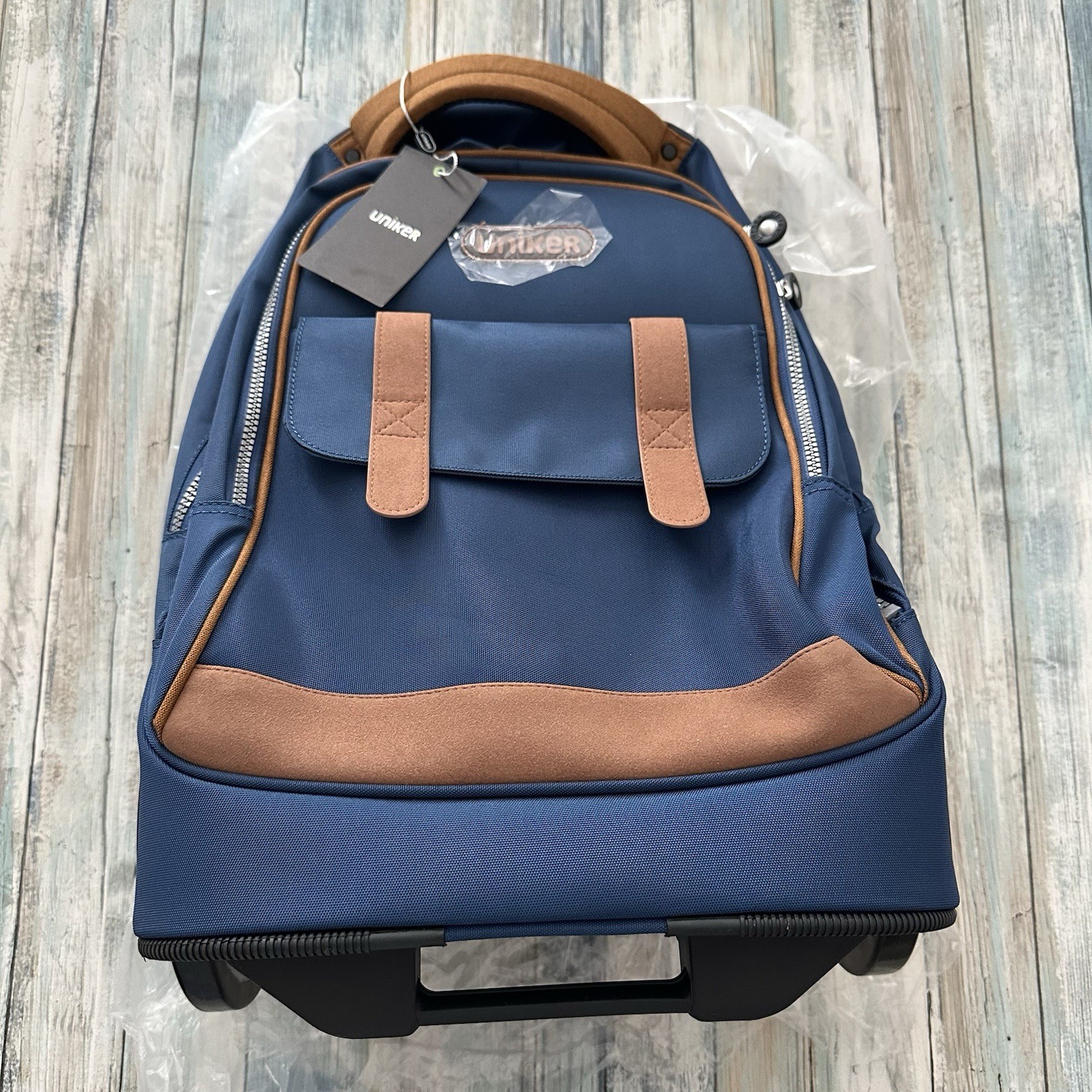 UNIKER Rolling Laptop Bag -Roller Bag Padded Laptop Sleeve L