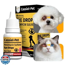 Cassiel pet Eye Drops for Eye Infection Treatment, Soothe Infecti