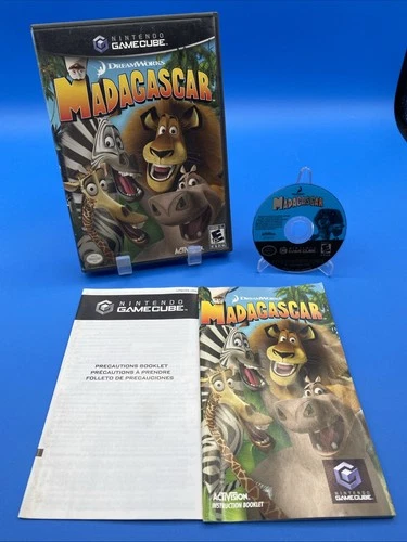 Madagascar (Nintendo GameCube, 2005) With Manual CIB Tested
