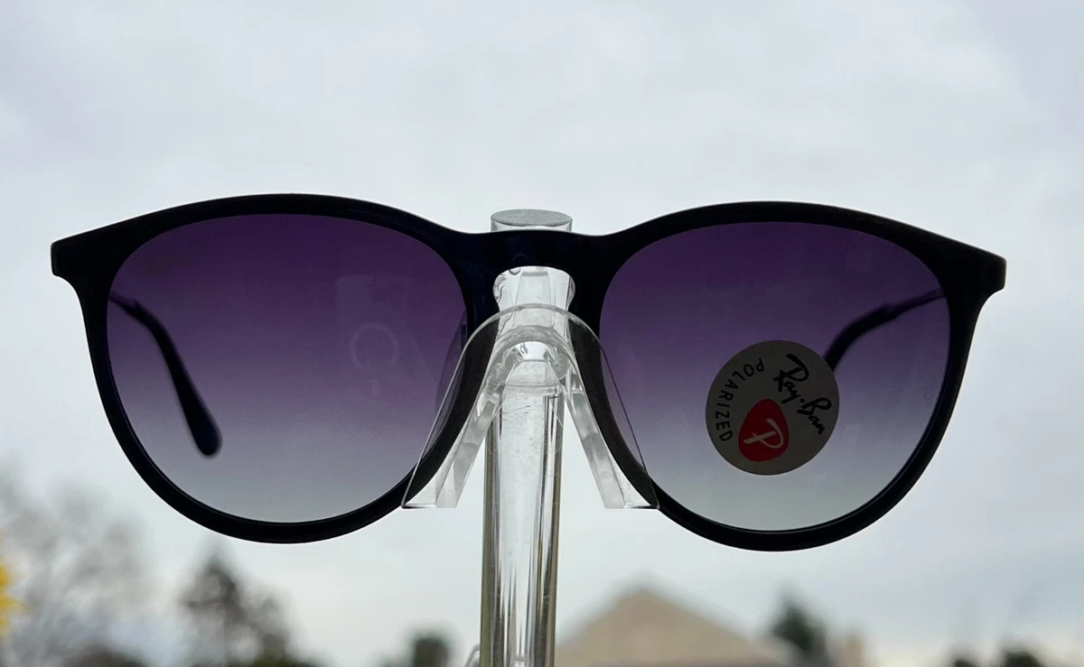 Ray-Ban RB4171ERIKA 偏光サングラス 601/T3 Ray-Ban RB4171 ERIKA 601/T3 Black Polarized Gray 54mm Sunglasses