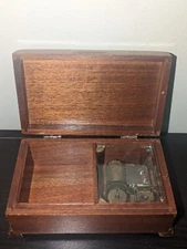 Thorens Wood 6 1/4" Vintage Music Box N.Y.