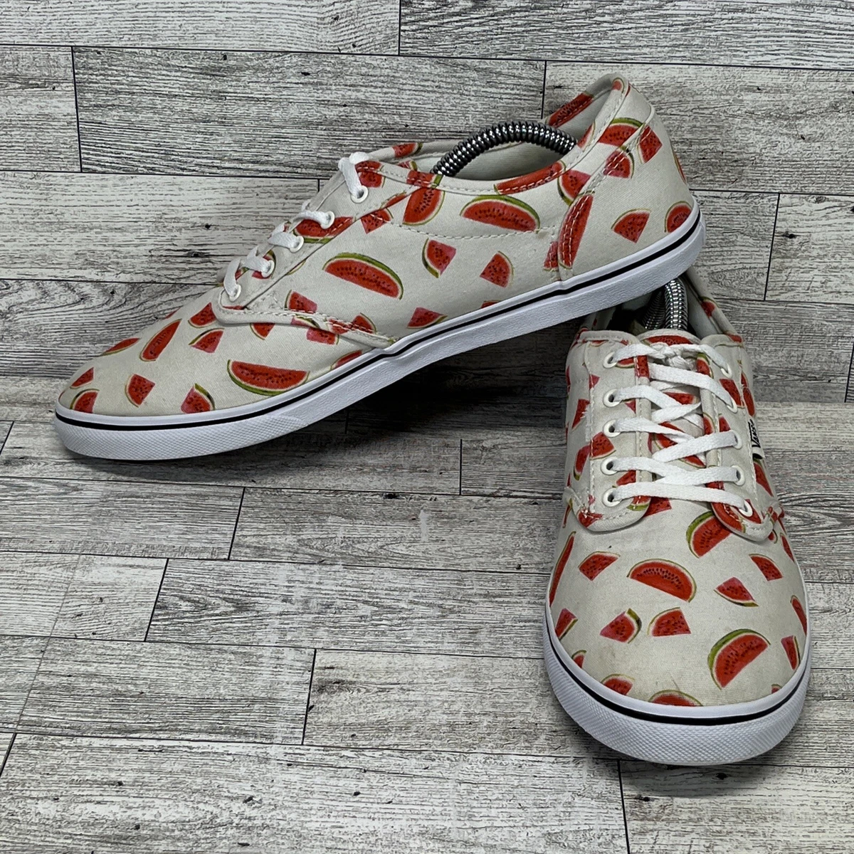 Watermelon slip on vans cheap