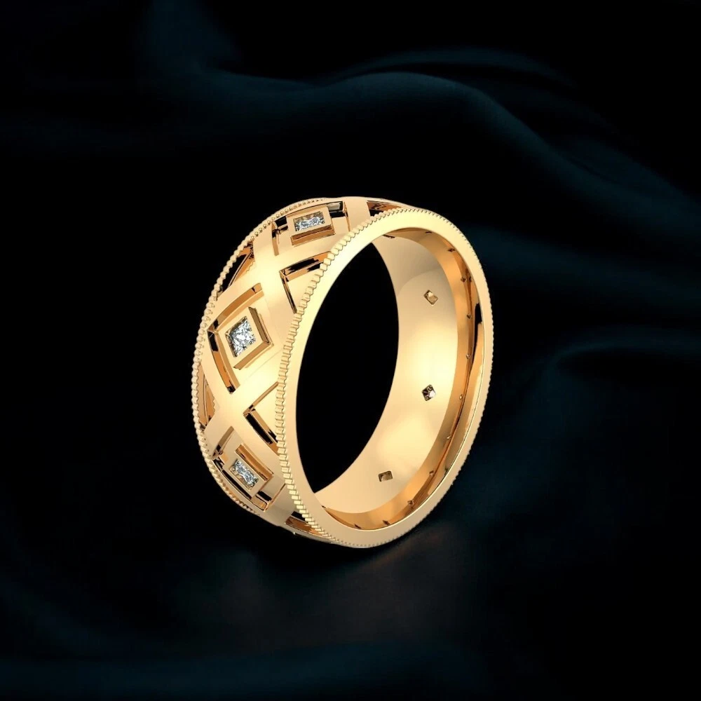 Anelli da uomo solitario in oro giallo | Acquisti Online su