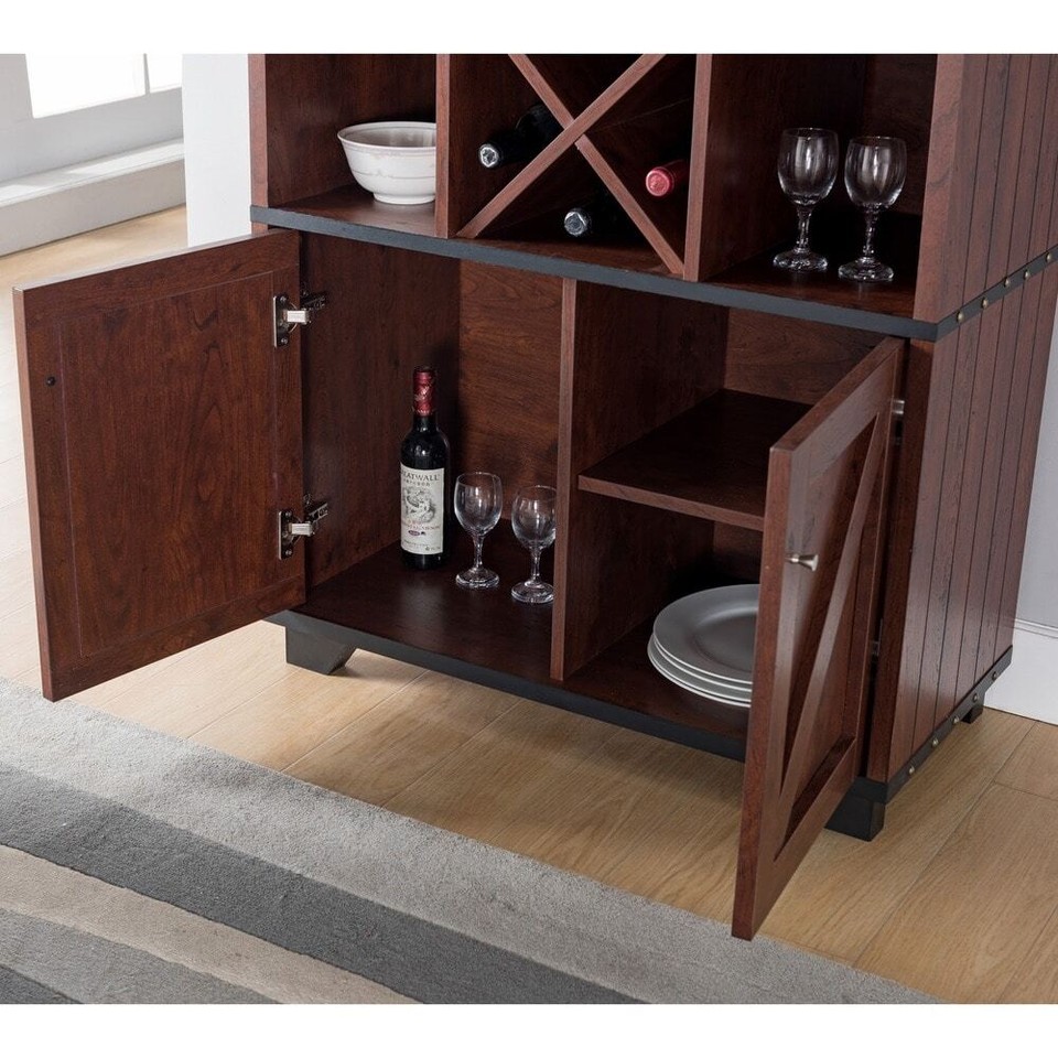 Furniture of America Keya Farmhouse 6shelf Wine eBay