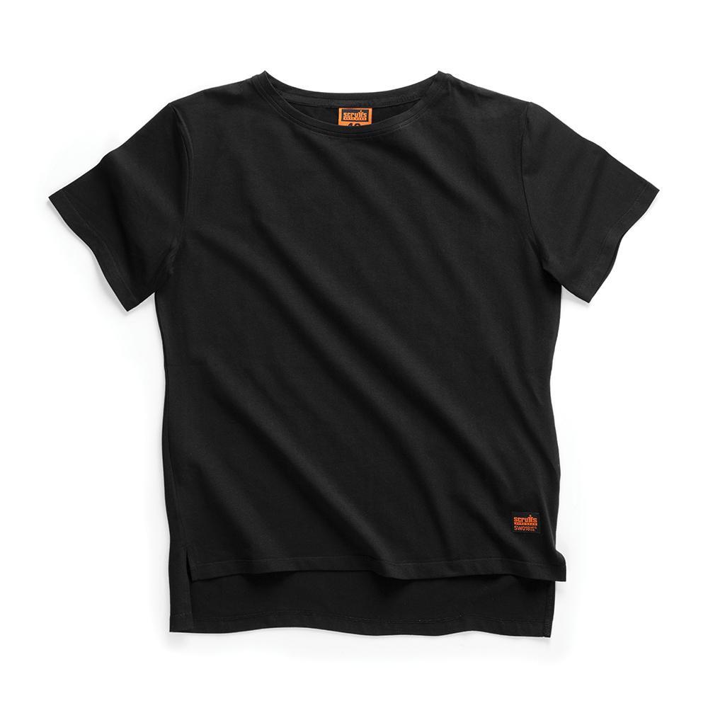 Scruffs Damen T-shirt „trade”, Schwarz Größe 36