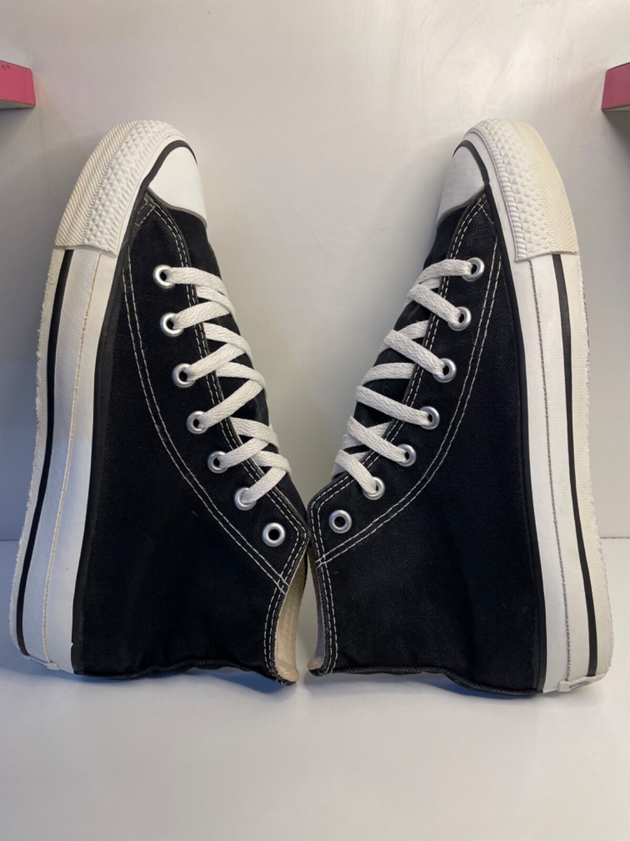 Vtg 90s Converse All Star Chuck Taylor High Top Shoes Black
