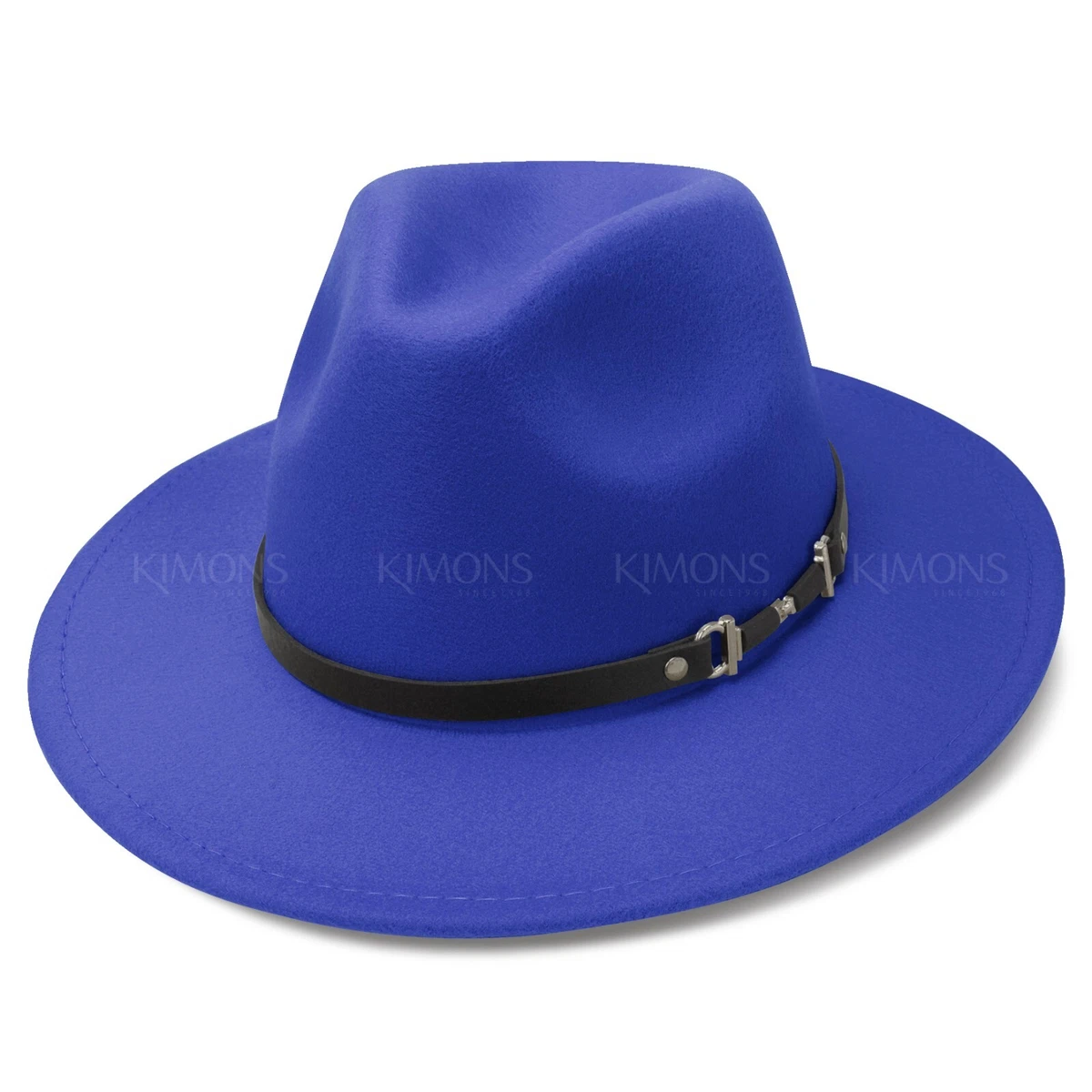 Felt Fedora Blue Hats for Women for sale | eBay