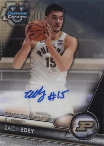 2023-24 Bowman University Chrome - Zach Edey #BCPA-ZE