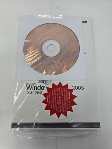 Microsoft Windows Server 2003  Standard Editions + key New & Sealed - Afbeelding 1 van 2