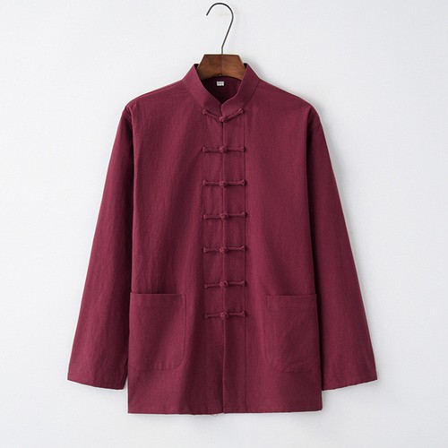 Traditioneller chinesischer Kung Fu Tai Chi Herrenmantel Tang Anzug Uniform Jacke Kleidung C - Bild 10 von 20