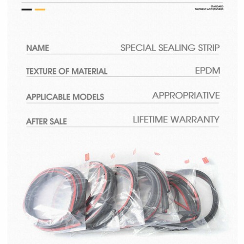 Door Seal Strip Kit Rubber Weather Draft Wind Noise Reduction For Infiniti QX60 - Picture 8 of 12