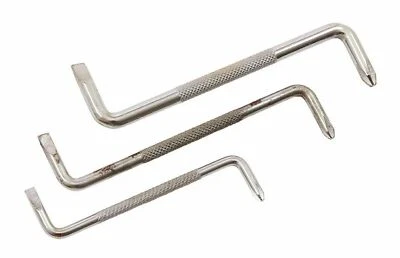 3 Pcs Offset Screwdriver Set Right Angle Phillips Screw Driver, Flat Head