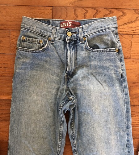 LEVIS 569 Loose Straight Leg Light Wash Boys 12 REG Measures 26x25 - Picture 2 of 7