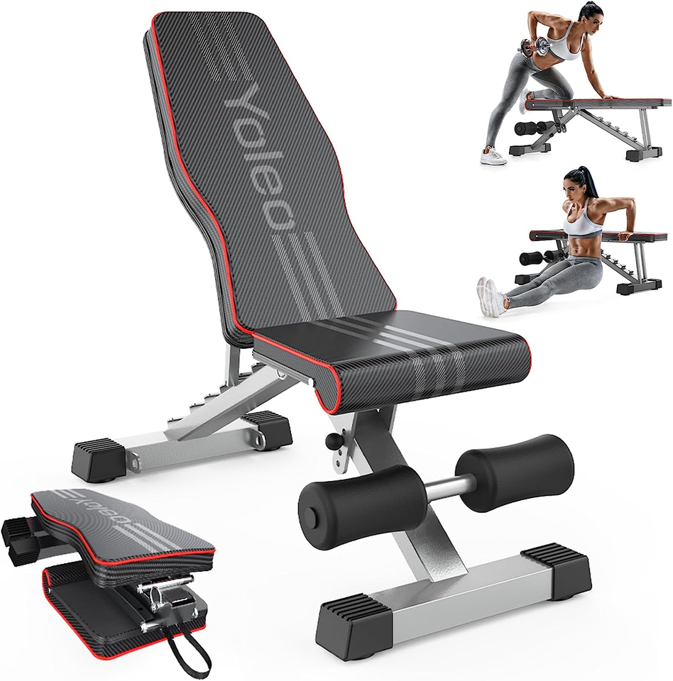 Adjustable Weight Bench for Full Body Workout; Foldable Bench Press ...