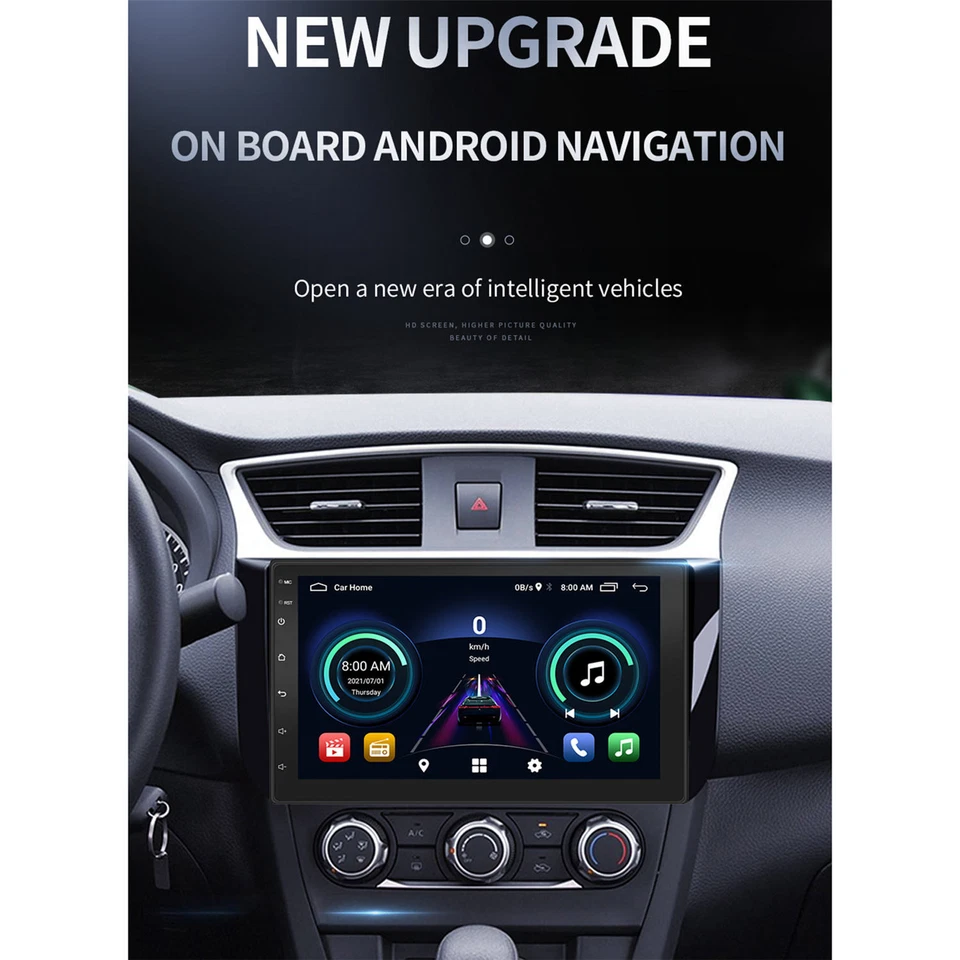 7'' Android 1+16G MP5/MP3 Player Bluetooth GPS Navigation Radio Host S-072A New - Image 2 of 4