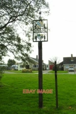 PHOTO  LAWSHALL VILLAGE SIGN AND BUNGALOWS ON HALL MEAD SEE A CLOSE UP AND MORE