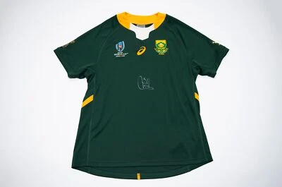 Siya Kolisi SIGNED Springbok Shirt South Africa 2019 Rugby World Cup AFTAL COA