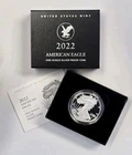 2022-W Proof American Silver Eagle 1 Oz w/ Original Packaging OGP & COA