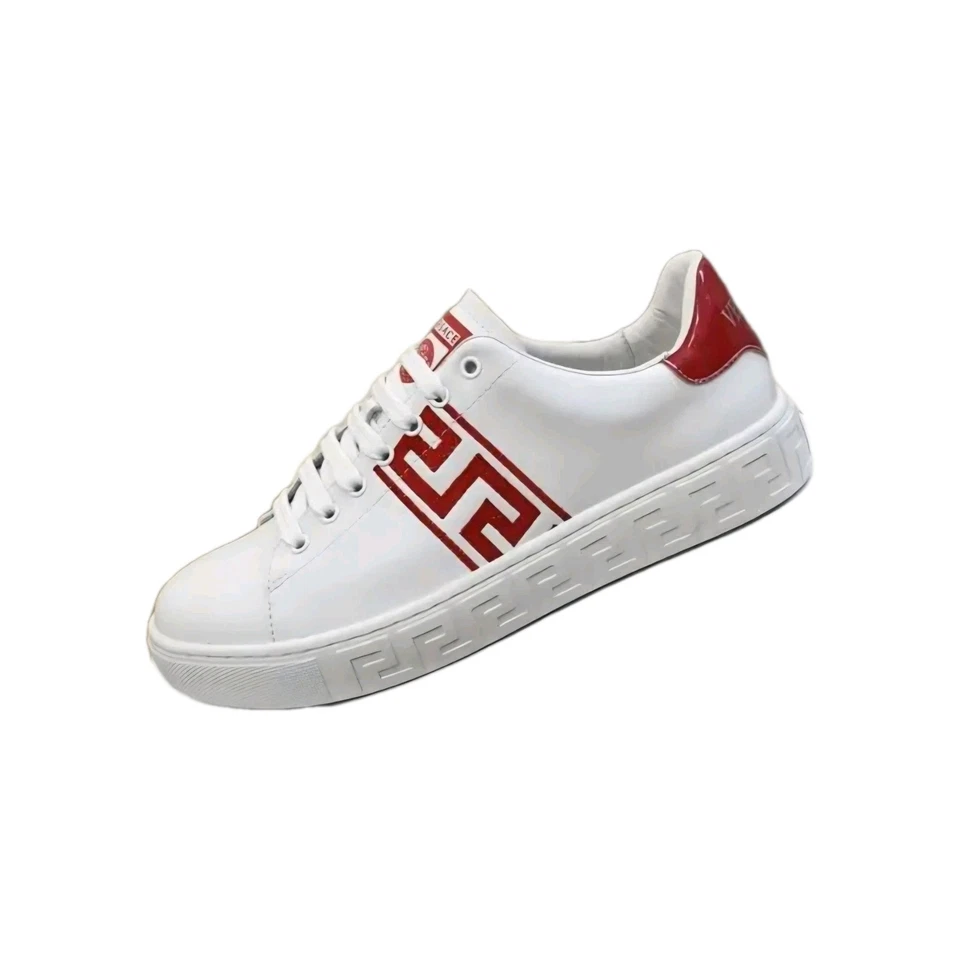 Zapatillas Versace Barroco Greca Jacquard (Unisex) EE. UU. UE 40/EE. UU. Para Hombres Talla 7 Mujeres 9 Foto 2 de 4