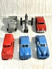 Vtg Marx 1950's Plastic Toy Autos Railroad Car Load - Dinky  - Tootsie Lot Of 6