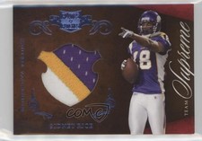 2010 Panini Plates & Patches Team Supreme Materials 43/50 Sidney Rice #16 zm0
