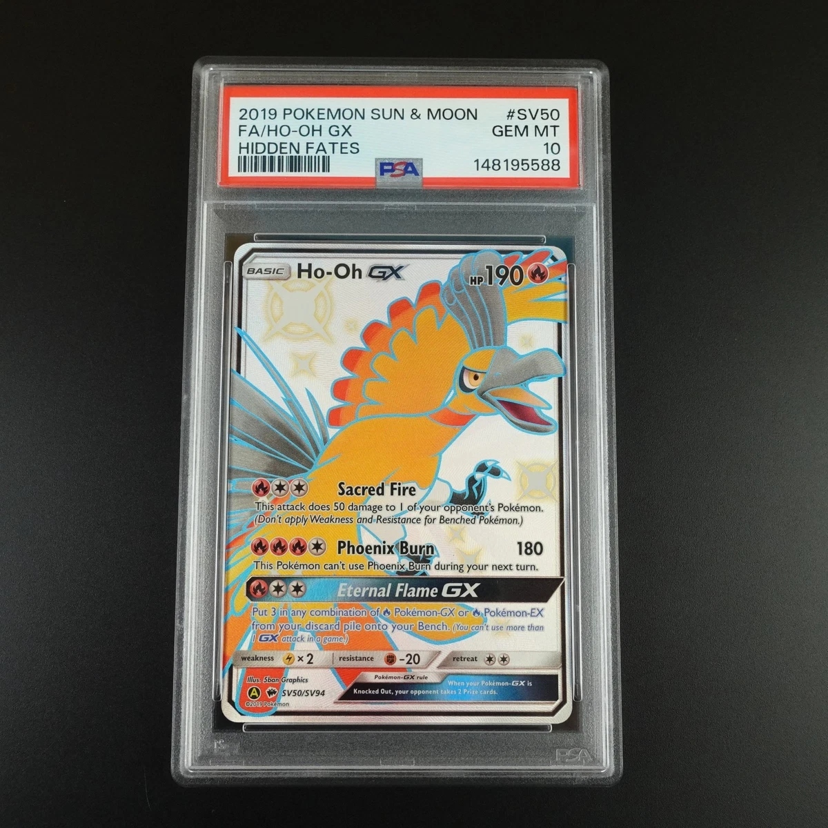 Ho-Oh Pokémon TCG Professional Sports Authenticator (PSA) Grade 10