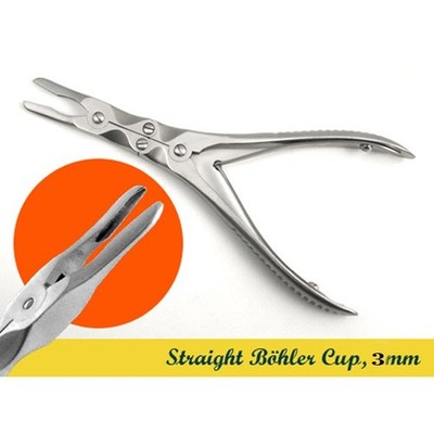 Bohler Bone Rongeur Compound Action Straight 15 cm 3mm bit OR Grade German Steel