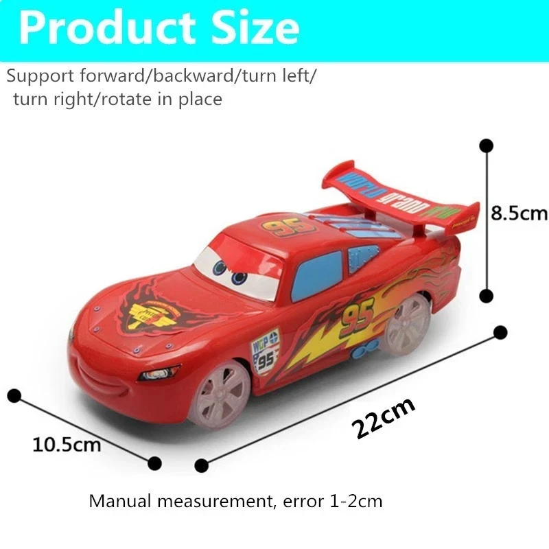 Macchina Telecomandata Disney Cars Bambini Giochi Spedizione Entro 20 GIORNI - Immagine 3 di 4