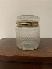 Antique glass box glassware Nap III