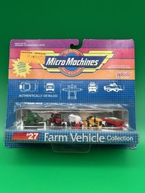 Lot Of 8 New Vintage 90s Galoob micro Machines Planes,Semi, Farm Tractor, Cars!!