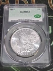 1887 Morgan Silver Dollar $1 CAC MS 63 CAC
