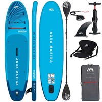 Aqua Marina Fusion 10'10 Sup Board Blau Combo Kajaksitz 330Cm 150Kg Set