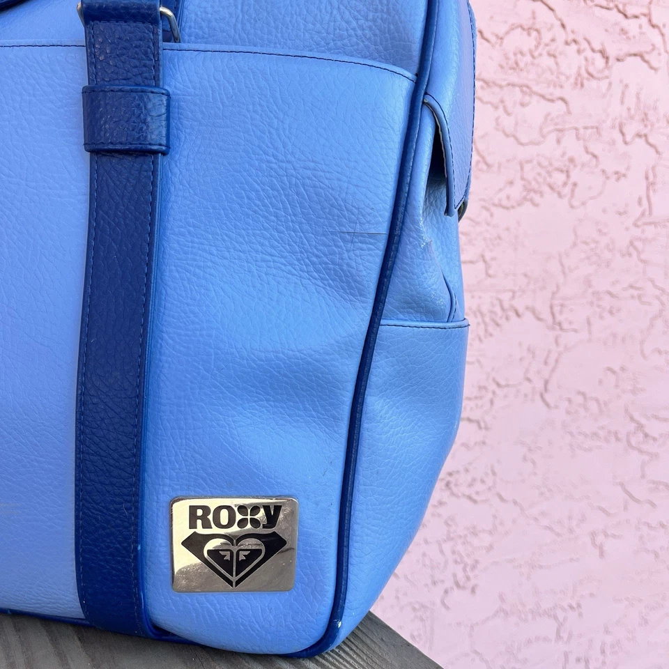 Bolsa de viaje vintage Roxy equipaje azul hawaiano PVC surf Foto 2 de 4
