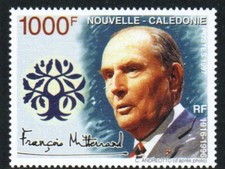 New Caledonia Stamp 755  - French Pres Francois Mitterrand