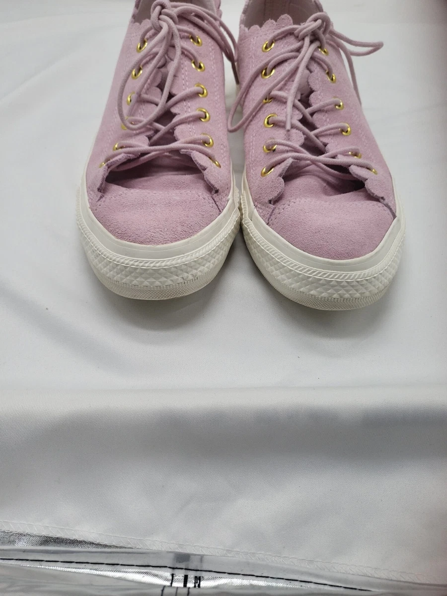 Size 10 Converse Chuck Taylor All Star Low Frilly Thrills Pink