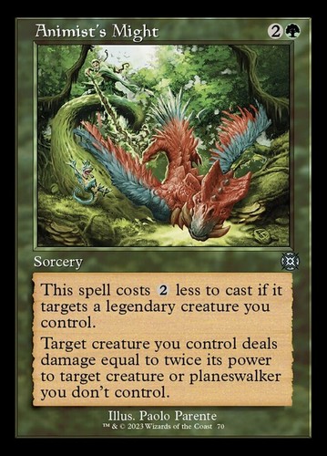 x4 Animist's Might (070) - Showcase U MTG March of the Machine: The Aftermath M/ - Picture 1 of 1